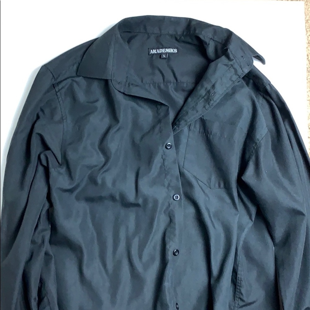 Black Button-Up